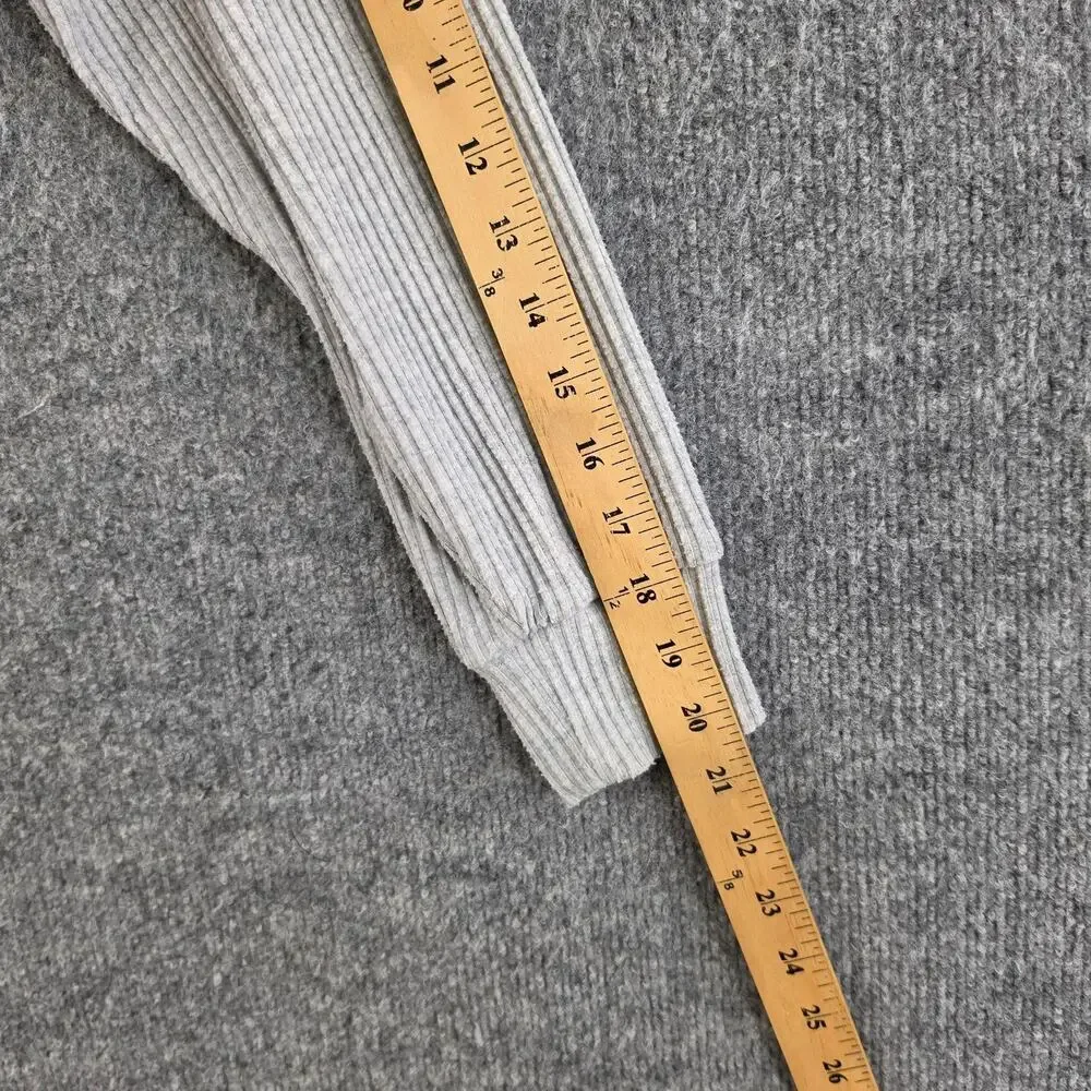 Alo Yoga Tracksuit Women Small Muse Ribbed Hoodie Jogger Gray Sweatpants Lounge